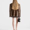 Shearling And Cloth Coat