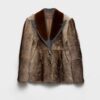 Shearling And Cloth Coat