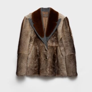Shearling And Cloth Coat