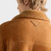 Shearling Caban Jacket