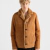 Shearling Caban Jacket