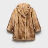 Shearling Caban Jacket