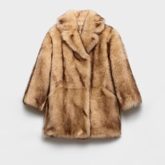 Shearling Caban Jacket