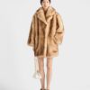 Shearling Caban Jacket