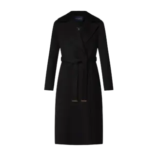 Shearling Collar Wrap Coat