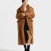 Shearling Double Breasted Coat
