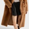 Shearling Double Breasted Coat