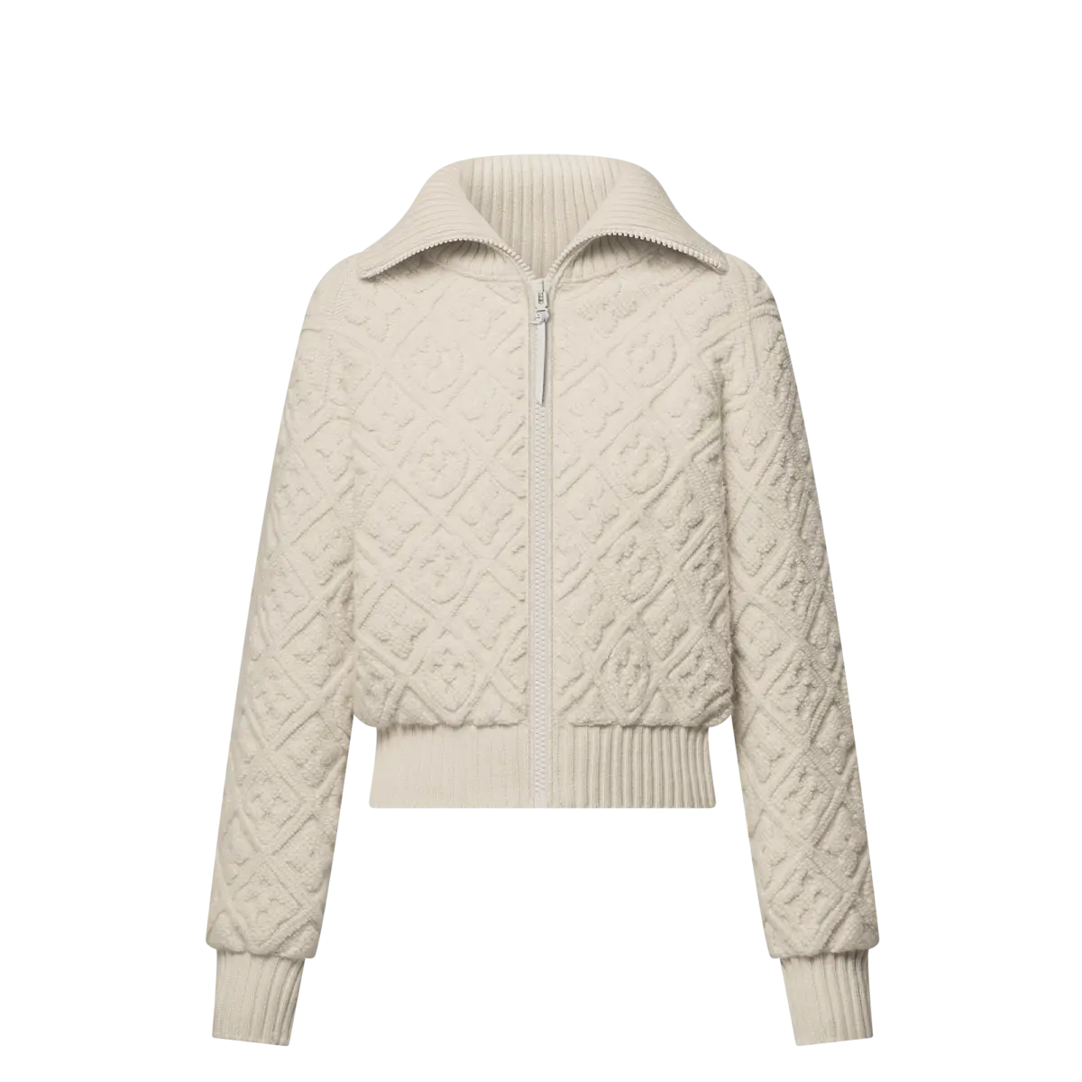 Shearling Effect Monogram Jacket