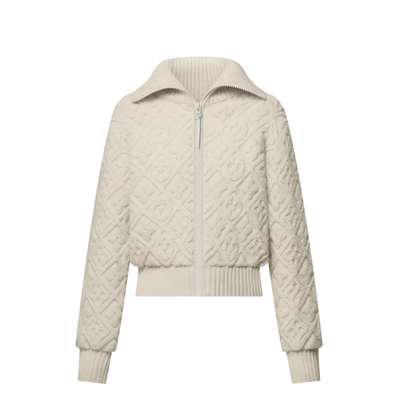 Shearling Effect Monogram Jacket