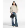 Shearling Effect Monogram Jacket