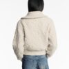 Shearling Effect Monogram Jacket