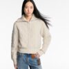 Shearling Effect Monogram Jacket