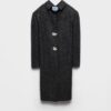 Shetland Wool Coat With Jewel Buttons
