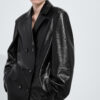 Shiny Leather Coat