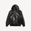 Short Hooded Coat Black