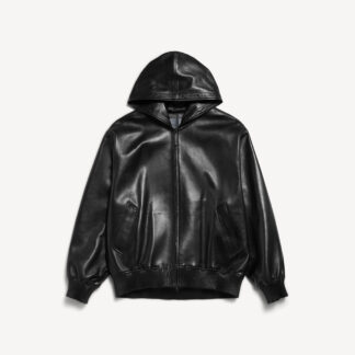 Short Hooded Coat Black