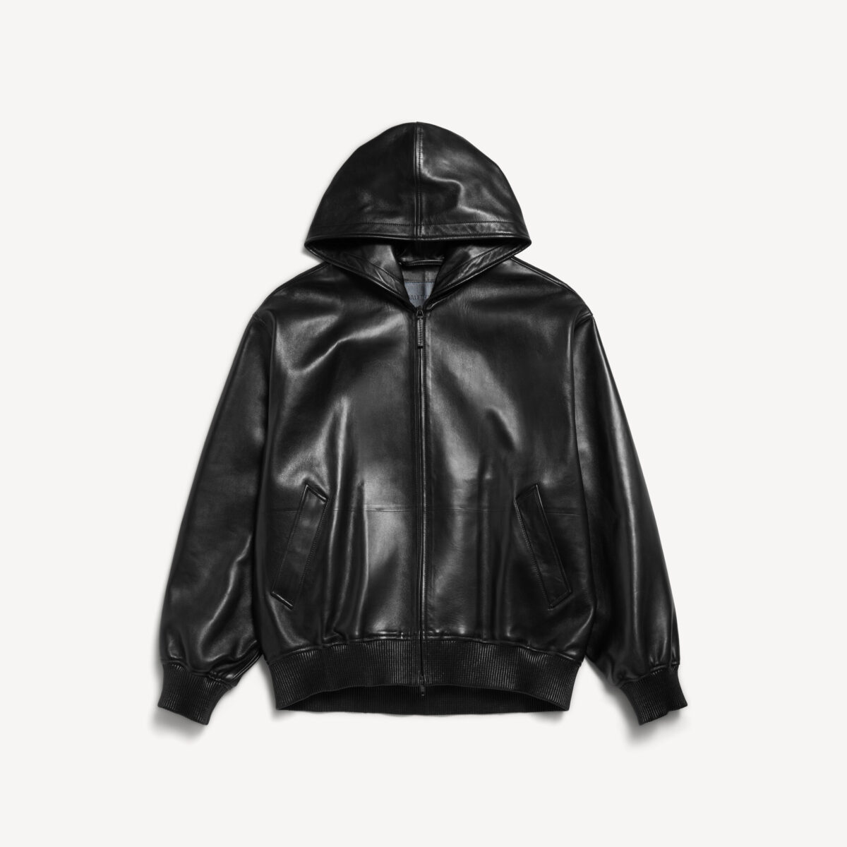 Short Hooded Coat Black