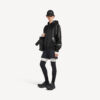 Short Hooded Coat Black
