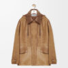 Short Parka In Nappa Lambskin And Cotton