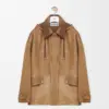 Short Parka In Nappa Lambskin And Cotton