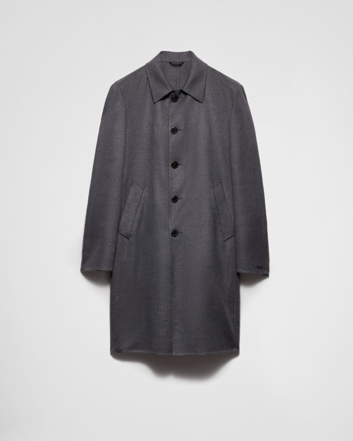 Single Breasted Cashmere And Silk Coat