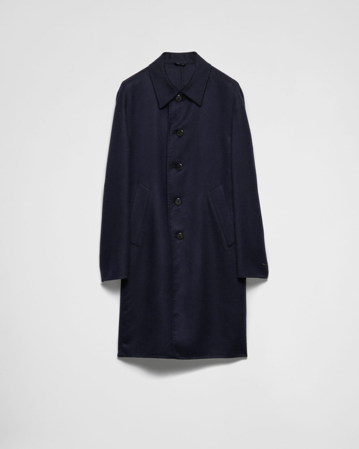 Single Breasted Cashmere And Silk Coat