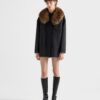 Single Breasted Double Cashwool Caban Jacket