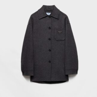 Single Breasted Double Cashwool Caban Jacket