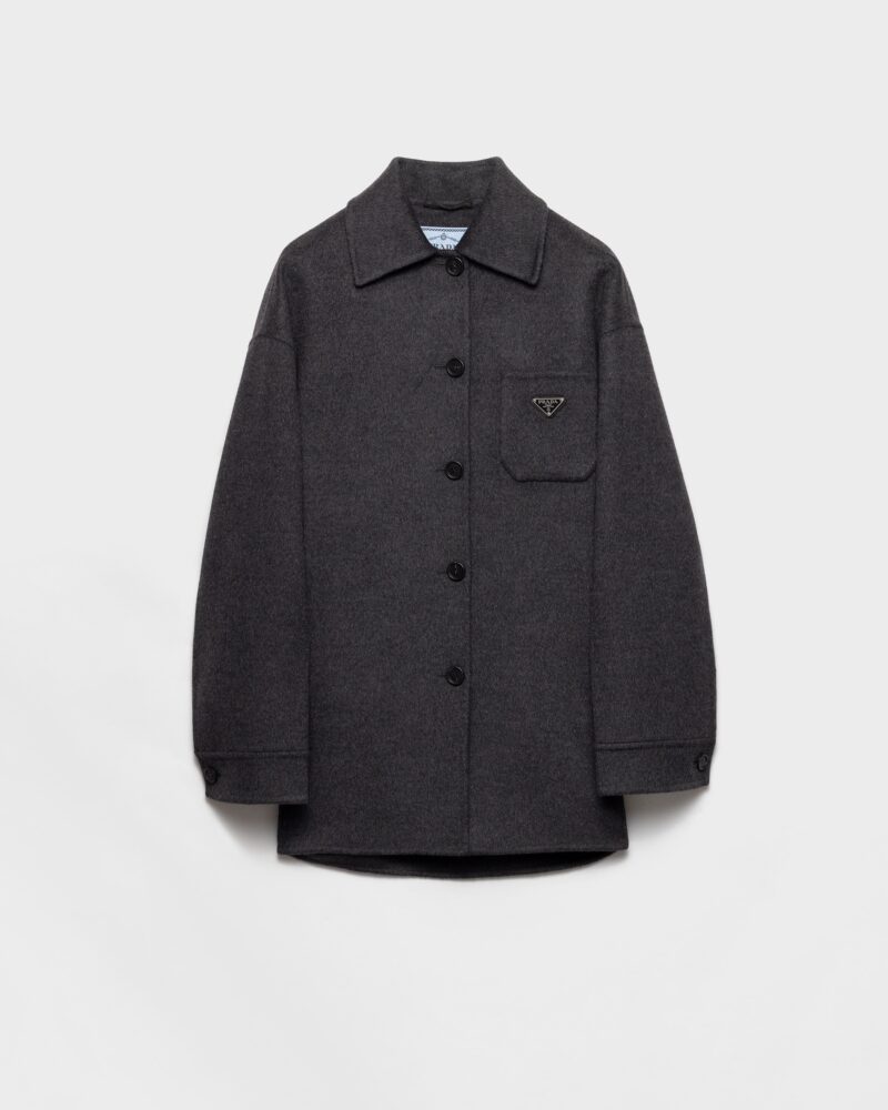 Single Breasted Double Cashwool Caban Jacket