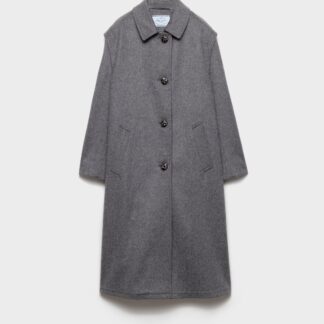 Single Breasted Double Loden Cloth Coat