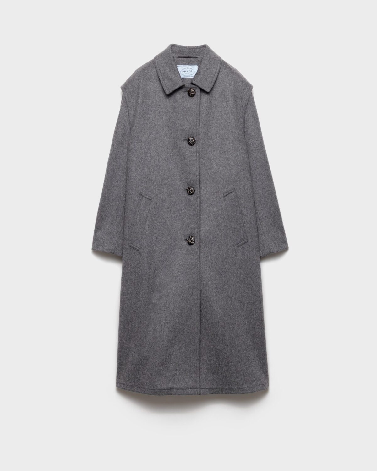 Single Breasted Double Loden Cloth Coat