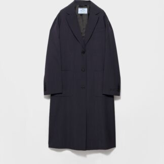 Single Breasted Light Wool Coat