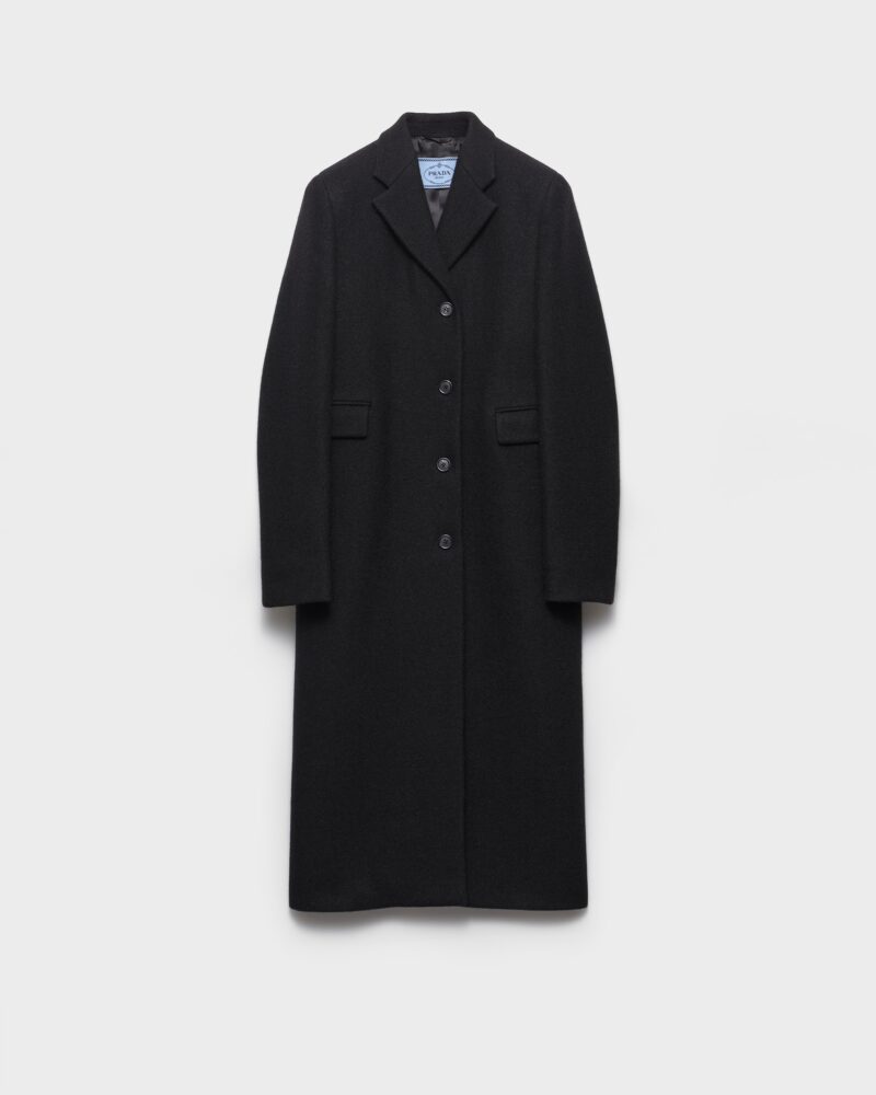 Single Breasted Shetland Wool Coat