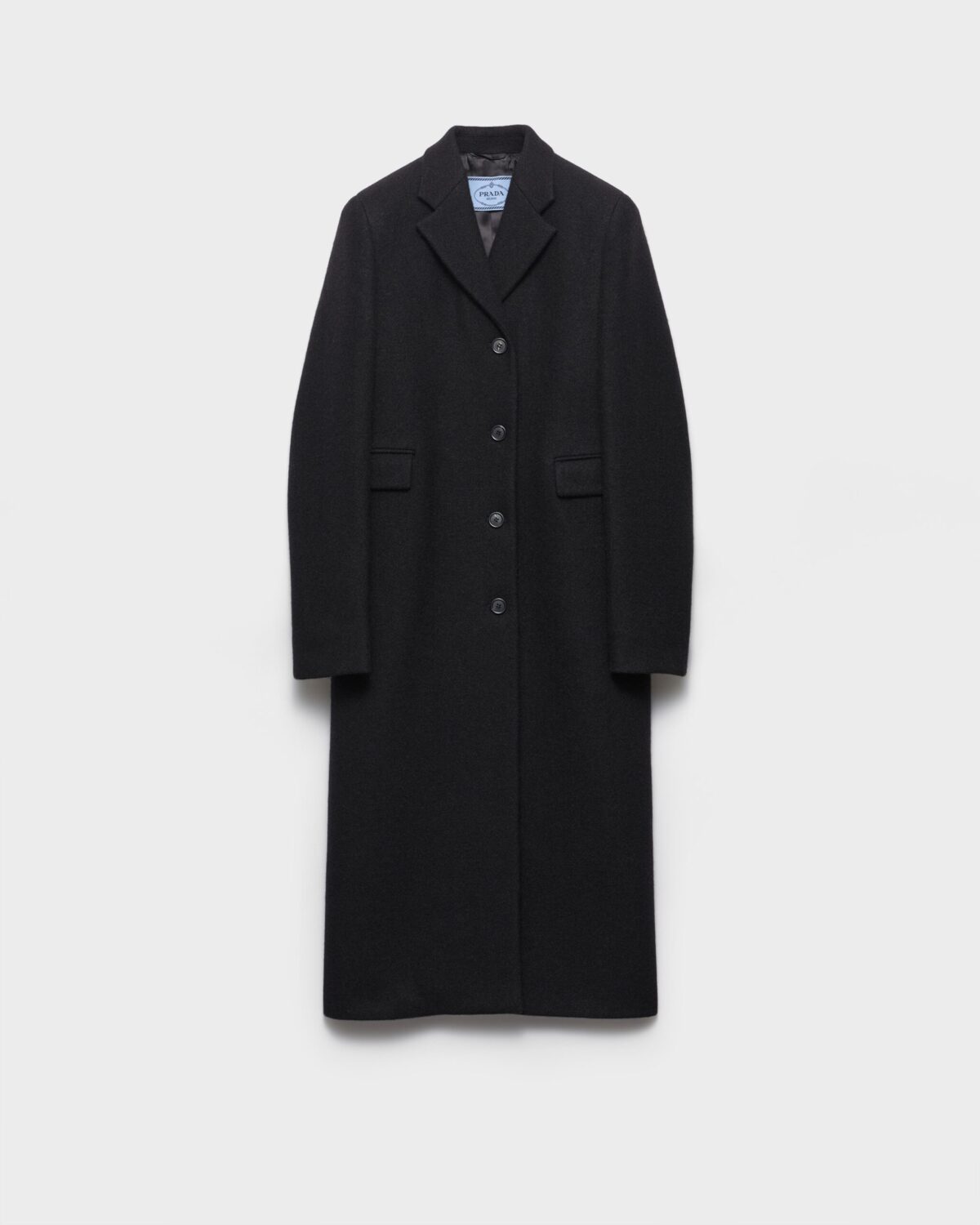 Single Breasted Shetland Wool Coat