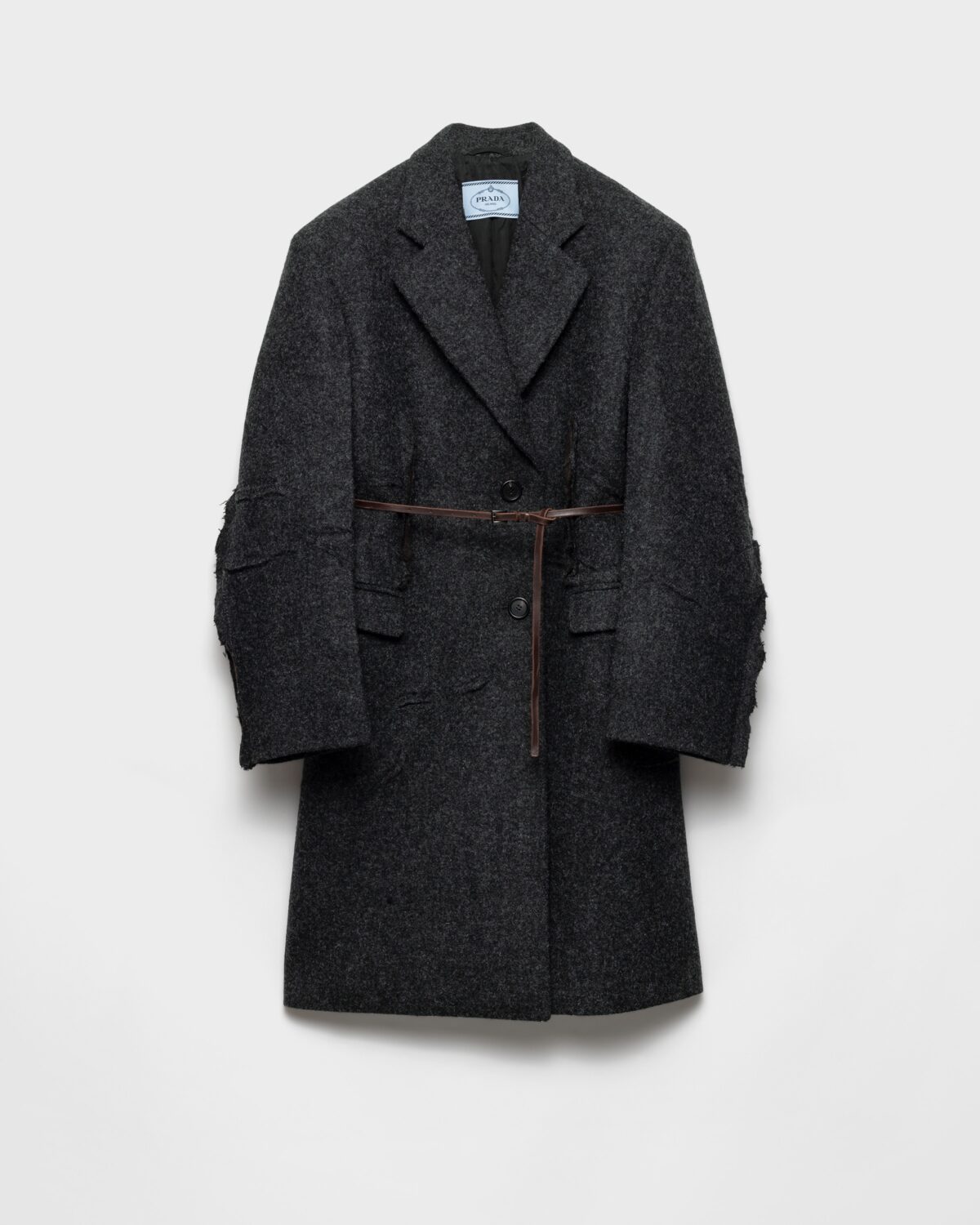 Single Breasted Shetland Wool Coat