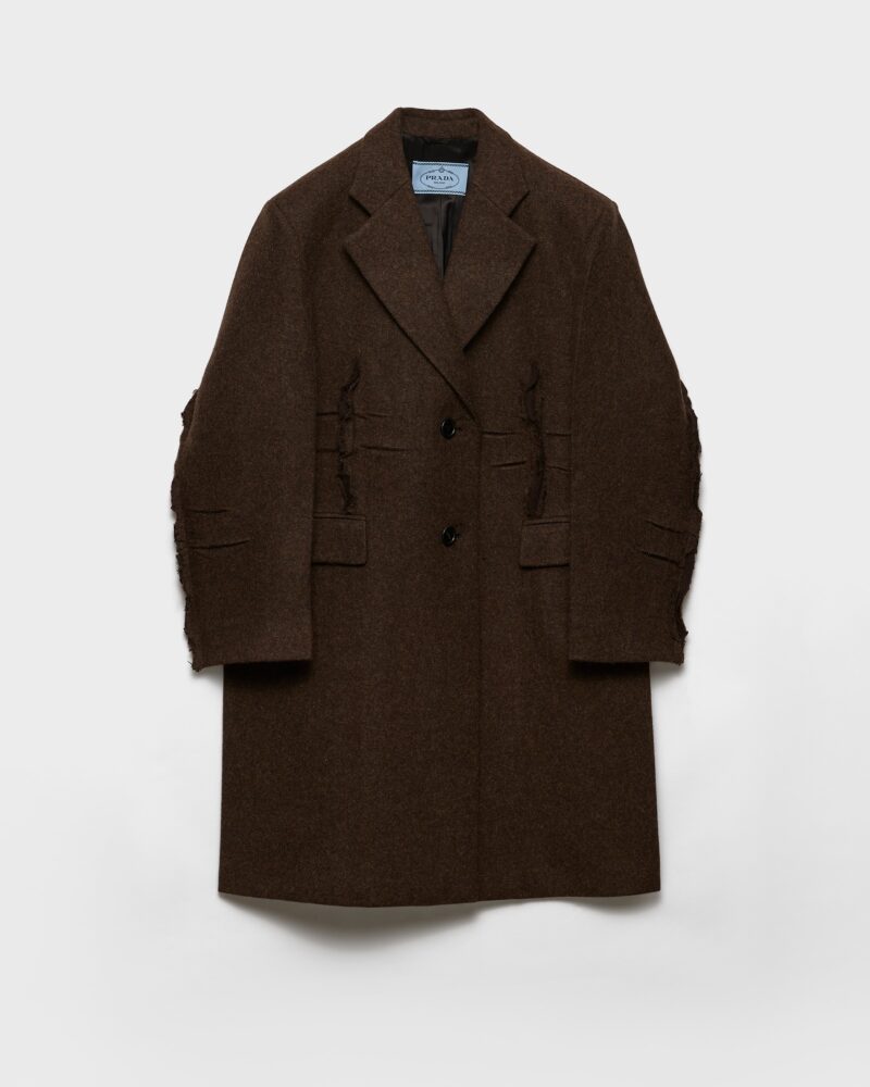 Single Breasted Shetland Wool Coat