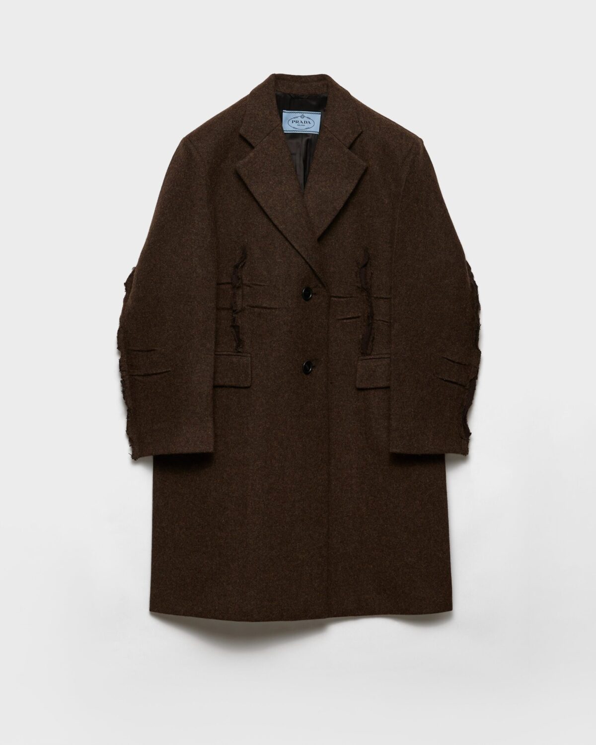 Single Breasted Shetland Wool Coat
