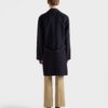 Single Breasted Wool And Silk Coat