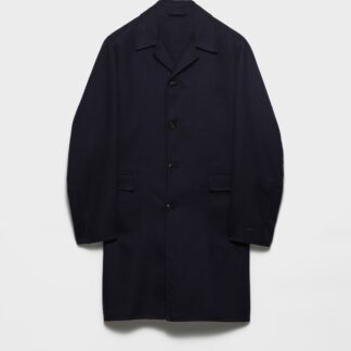 Single Breasted Wool And Silk Coat