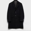 Single Breasted Wool Blend Coat