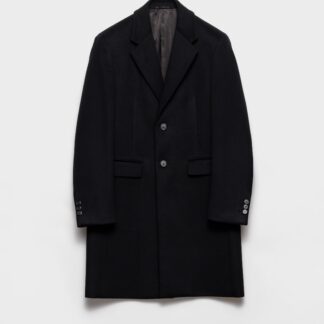 Single Breasted Wool Blend Coat