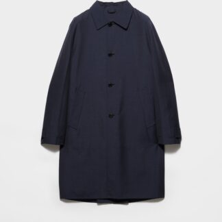 Single Breasted Wool Blend Coat