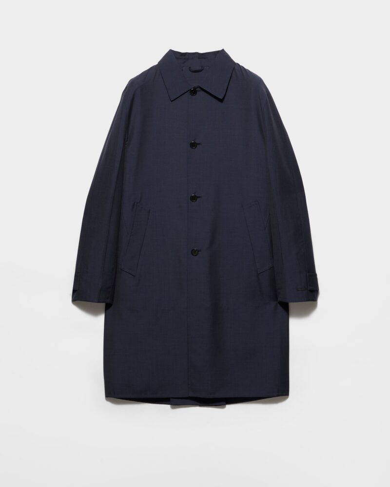 Single Breasted Wool Blend Coat