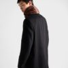 Single Breasted Wool Blend Coat