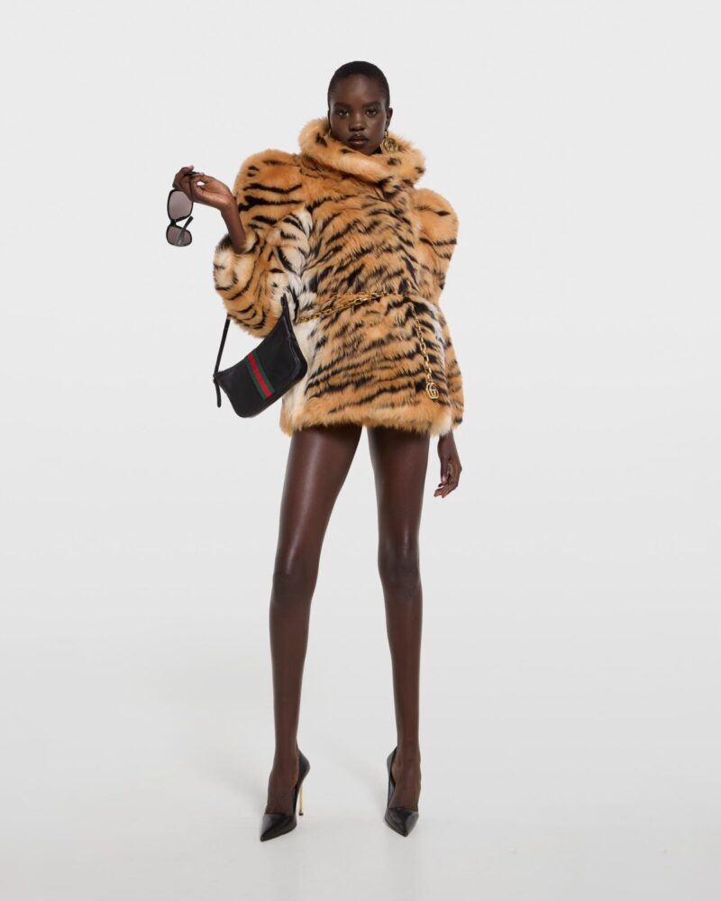 Smooth Long Shearling Coat