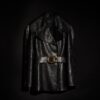 Soft Grainy Leather Trench