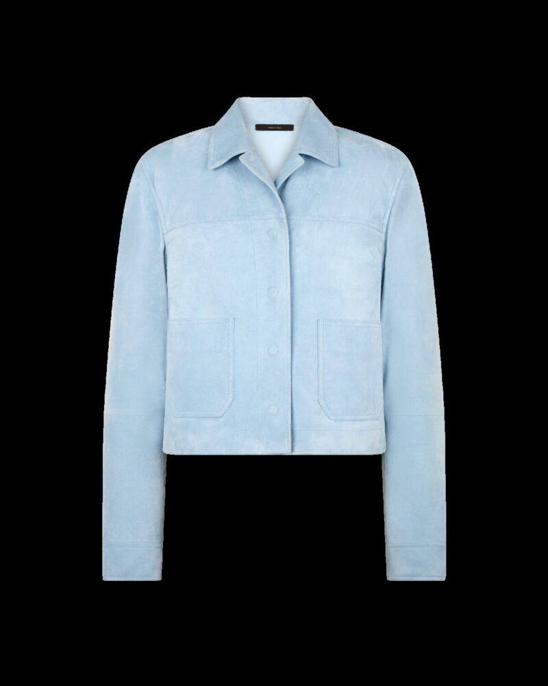 Soft Lamb Suede Overshirt Jacket