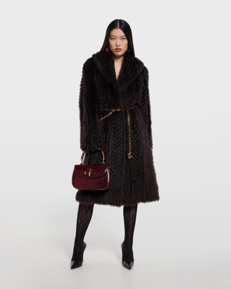Soft Long Shearling Coat
