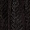 Soft long shearling coat in dark brown