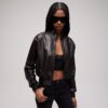 Soft Nappa Leather Bomber Jacket